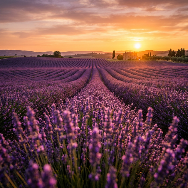 Campi di lavanda umbri